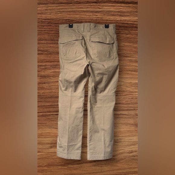 EUC LL Bean Riverton Canvas Utility Pants Men’s Size 33x30 Tan Khaki Stretch - Picture 4 of 6